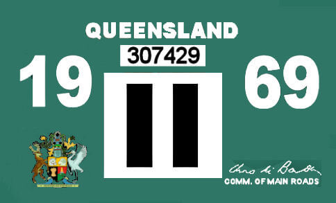 (image for) Australia 1969 Queensland Inspection/Registration sticker